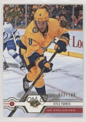2019-20 Upper Deck UD Exclusives /100 Kyle Turris #140 - Image 1 of 2