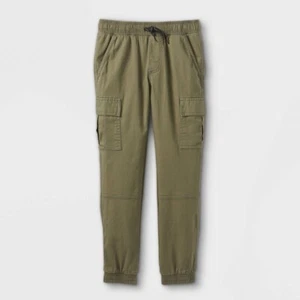 Art Class Jogger Pant Boy size 4 Green Cargo Pockets Pull-On Mid-Rise Drawstring - Picture 1 of 3