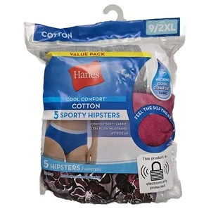 5er-Pack 9/2XL Damen Sportliche Baumwolle Hipster Docht Cool Komfort Stoff sortiert - Bild 1 von 5