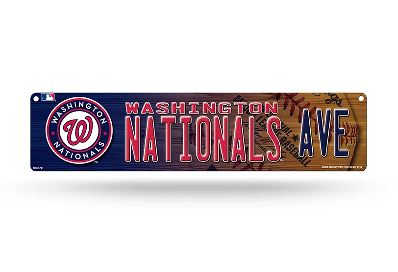 MLB Baseball Plastic Street Sign 3.75" x 16" - Pick your team!!  - Image 1 of 1