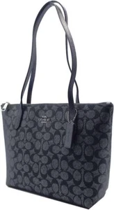 [Coach] Fiona Zip Tote Bag In Signature Canvas CW396 SV/NI Gunmetal Multi Outlet - Bild 1 von 10