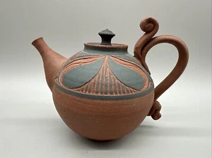Vintage Larry Allen L. A. Studio Art Pottery Teapot Signed Leeds, Alabama 2006 - Picture 1 of 12