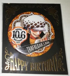 One Piece RAFALGAR LAW Birthday Can Badge Jump Shop 2019 anime manga limited - Picture 1 of 1