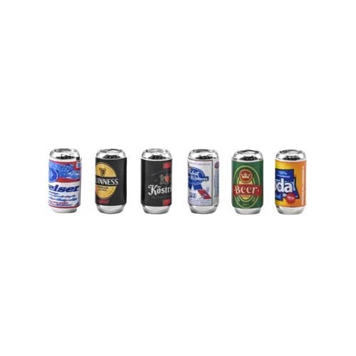 RC Hop Ups Scale Decorative Beer Can Set (6) - Image 1 of 1