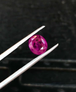 1.91ct CERTIFIED Natural Sapphire Untreated Unheated Nice Color from Afghanistan - Picture 1 of 7
