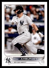 2022 Topps #263 Trey Amburgey RC Rookie New York Yankees