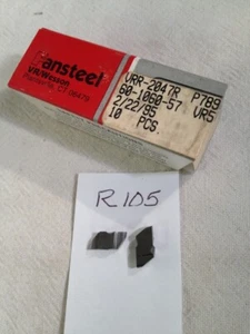 10 NEW VR/WESSON NR 2047R (.094 WIDE) TOP NOTCH CARBIDE INSERTS. GR VR75. (R105) - Picture 1 of 2