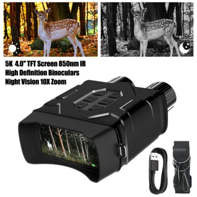 5K Digital Night Vision Goggles Binoculars WIFI For Total Darkness Surveillance - Image 1 of 4