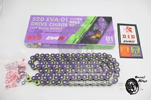 D.I.D. x EVA Racing Evangelion Chain 520EVA-01 120L ZB Limited to 2000 New - Picture 1 of 17
