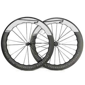 700C Carbon Fiber Road Bike Wheelset Rim/V Brakes Princeton 6560 Width 25/28mm - Picture 1 of 8