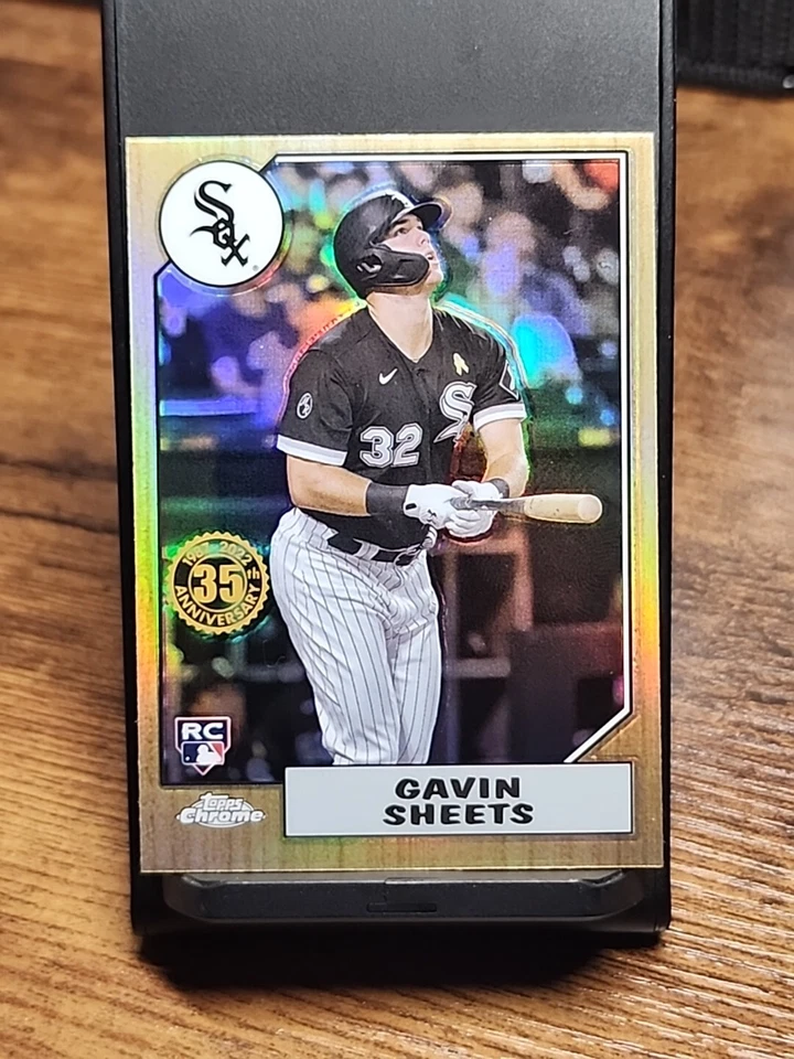 2022 Topps Chrome Gavin Sheets Rookie 1987 35th Anniversary Refractor 87BC-20 RC - Image 1 of 2