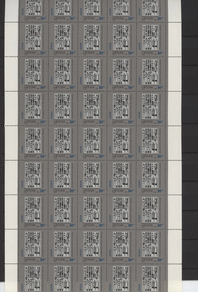 S44411 Lietuva Lituania MNH 1994 Europa Cept 1v hojas completas (plegadas) Foto 1 de 1