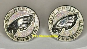 2017 PHILADELPHIA EAGLES SUPER BOWL LII CHAMPION CHAMPIONSHIP CUFFLINKS NOT RING - Picture 1 of 2