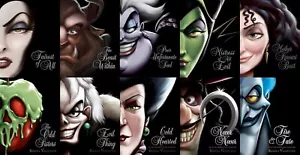 DISNEY VILLAINS COMPLETE 10 (TEN) HARDCOVER SET Serena Valentino NEW EXPEDITED - Picture 1 of 1