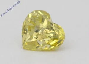 Herz loser Diamant (1,08 ct lebendiges Gelb (verbessert) Si2 () Reinheit) IGL - Bild 1 von 5