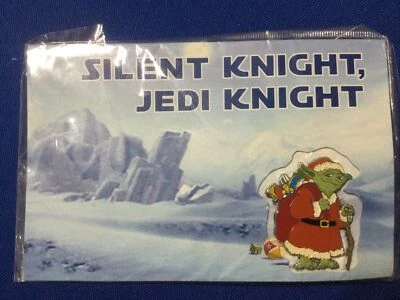Prendedor Disney - Star Wars - Caballero Silencioso, Postal de Caballero Jedi - Yoda como Santa Foto 1 de 3