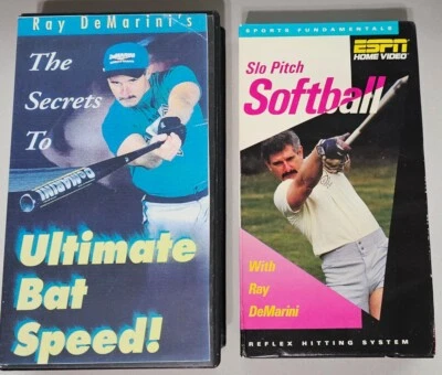 Vintage 1990's Ray DeMarini's VHS Softball | Ultimate Bat Speed & Reflex Hitting - Image 1 of 3
