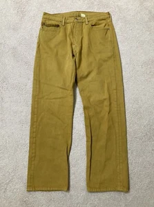 Manchas desgastadas Vintage LEVIS 501 XX AMARILLO 33 X 31 Hecho en EE. UU. 00501-0134 MUY RARAS - Imagen 1 de 20