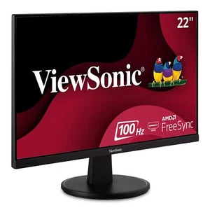 22 Inch Full HD Monitor 1920x1080p 100Hz Flicker Free FreeSync HDMI VGA - Picture 1 of 7