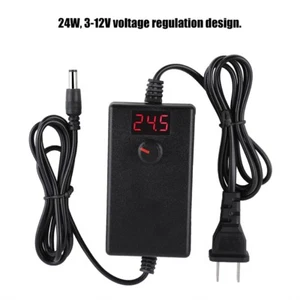 DC1V-36V Adjustable Voltage Power Supply Charger Power Adapter with LED Display - Picture 1 of 30