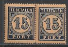 Netherlands Indies stamps 1874 NVPH Due 3 ColourPROOF Pair  MNH  VF