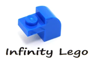 12 LEGO Blue Modified Brick 1 x 2 with Curved Top (6091) - 12 Pieces - Foto 1 di 1