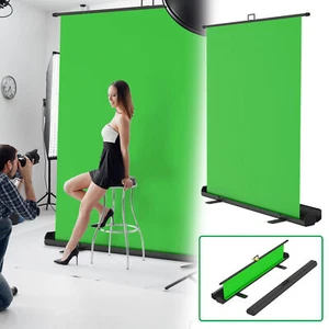 Hintergrund Roll-up Green Screen Hintergrundsystem Fotoständer 156 x 194cm - Bild 1 von 13