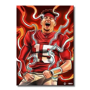 Arte de Patrick Mahomes - Arte de pared de metal - Arte de fútbol americano de la NFL Mahomes | WallSmack - Imagen 1 de 11