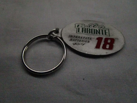 Bobby Labonte #18 keychain Made in the USA NASCAR Cover