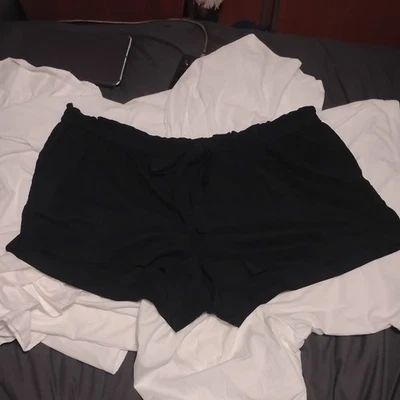 Isabel Maternity Tie Front Pull On Shorts With Pockets Black Women’s (XXL) - Image 1 of 3
