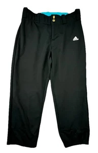 Adidas Aeroready Teen Sports Baseball Pants Size Large Relax Fit Black - Picture 1 of 8