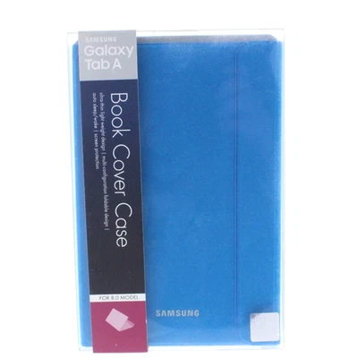 Samsung Galaxy Tab A 8.0" Canvas Book Cover Blue - Image 1 of 2