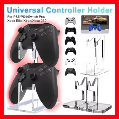 Universal Controller Rack 2 Tiers for PS5 Xbox Switch Gamepad Showcase Acrylic - Image 1 of 4