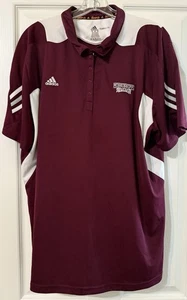 Adidas Mississippi State Bulldogs Polo Men’s XXL 2XL Climalite Scorch White - Picture 1 of 5
