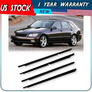 Fits 2001-05 Lexus IS300 4x Front & Rear Window Moulding Weatherstrip Seal Belt - Picture 1 of 8