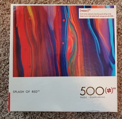 BUFFALO Games - Splash of Red 500 pc. jigsaw SHIPS FREE - Image 1 of 2