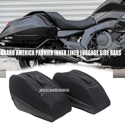 ALFORJA INTERIOR FORRO EQUIPAJE BOLSAS LATERALES PARA BMW K1600B K1600 GRAND AMERICA 2 PIEZAS Foto 1 de 4