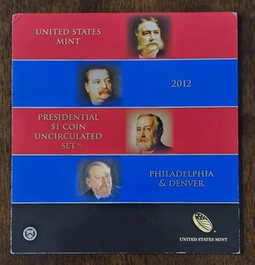 2012-P/D $1 Presidential Coin Uncirculated Set Arthur Cleveland - Picture 1 of 6