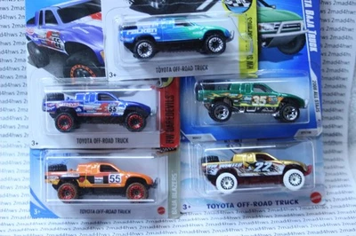LOTE DE 5 camiones todoterreno Toyota diferentes Hot Wheels ENVÍO GRATUITO jdm BAJA Foto 1 de 4