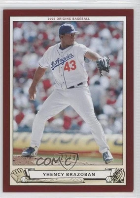 2005 Upper Deck Origins Red /99 Yhency Brazoban #187 - Image 1 of 2