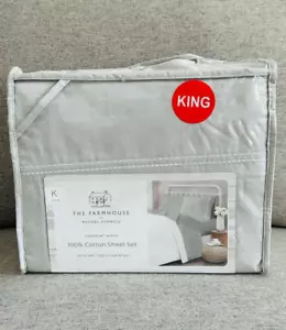 NEW The Farmhouse Rachel Ashwell Shabby Chic Bed sheet set - KING - Picture 1 of 4
