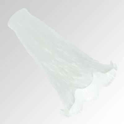 Small White Lily/Tulip Lamp Shade #1588 - Image 1 of 4
