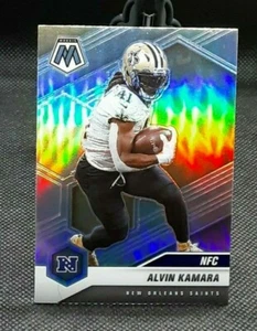 2021 Mosaic Silver Refractor - Alvin Kamara #213 New Orleans Saints - Picture 1 of 2