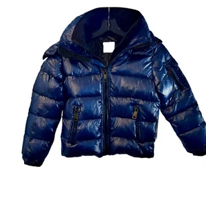 SAM. NEW YORK GLACIER DOWN PUFFER JACKET ADMIRAL BLUE UNISEX KIDS SIZE 10 - Picture 1 of 11
