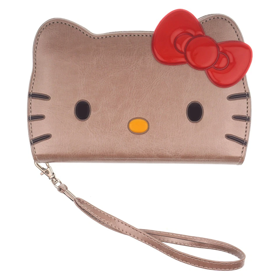Funda tipo billetera HELLO KITTY Face abatible para iPhone 16 15 14 13 12 11 Pro Max Foto 1 de 1