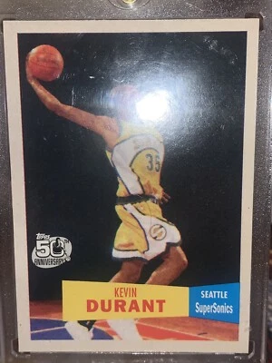 2007 - 2008 Topps 1957-58 Variations Kevin Durant Seattle Supersonics #112... - Image 1 of 4