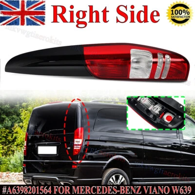 #A6398201564 Tail Light Right For Mercedes W639 Viano Rear Lamp Cover No Bulb - Image 1 of 4