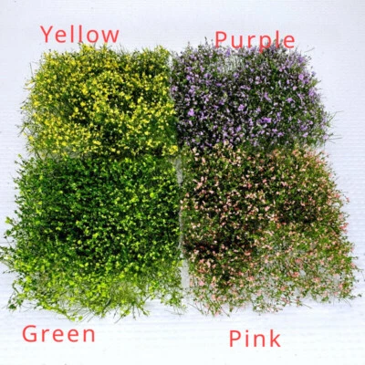 10PC HO/OO Scenery Scale Grass Bushes Flowers Field Miniatures Plant Farm Garden - Image 1 of 4