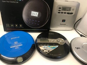 5 Portable CD Players & 2 External CD Drives (For Parts) - Picture 1 of 3