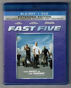 FAST FIVE Extended Edition [2011] Blu-ray/DVD (2 discs) Vin Diesel, Paul Walker - Picture 1 of 5